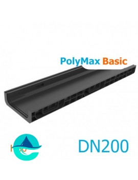 Лоток водоотводный PolyMax Basic DN200 H80