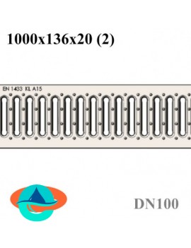 РВ-10.13,6.100 решетка штампованная стальная оцинкованная