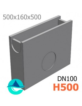 DN100 H500 пескоуловитель бетонный