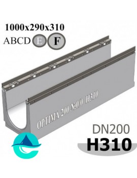 OPTIMA DN200, №0/0, высота 310 лоток бетонный водоотводный 
