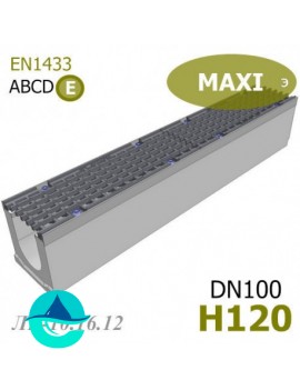 MAXI DN100 H120 лоток бетонный водоотводный 