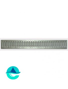 DN100 Basic решетка штампованная стальная оцинкованная (без отверстий)